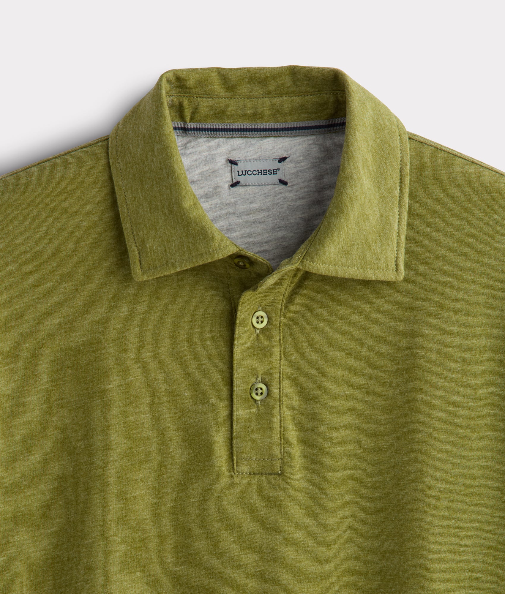 Lucchese Pima Blend Polo :: Olive - Image 12