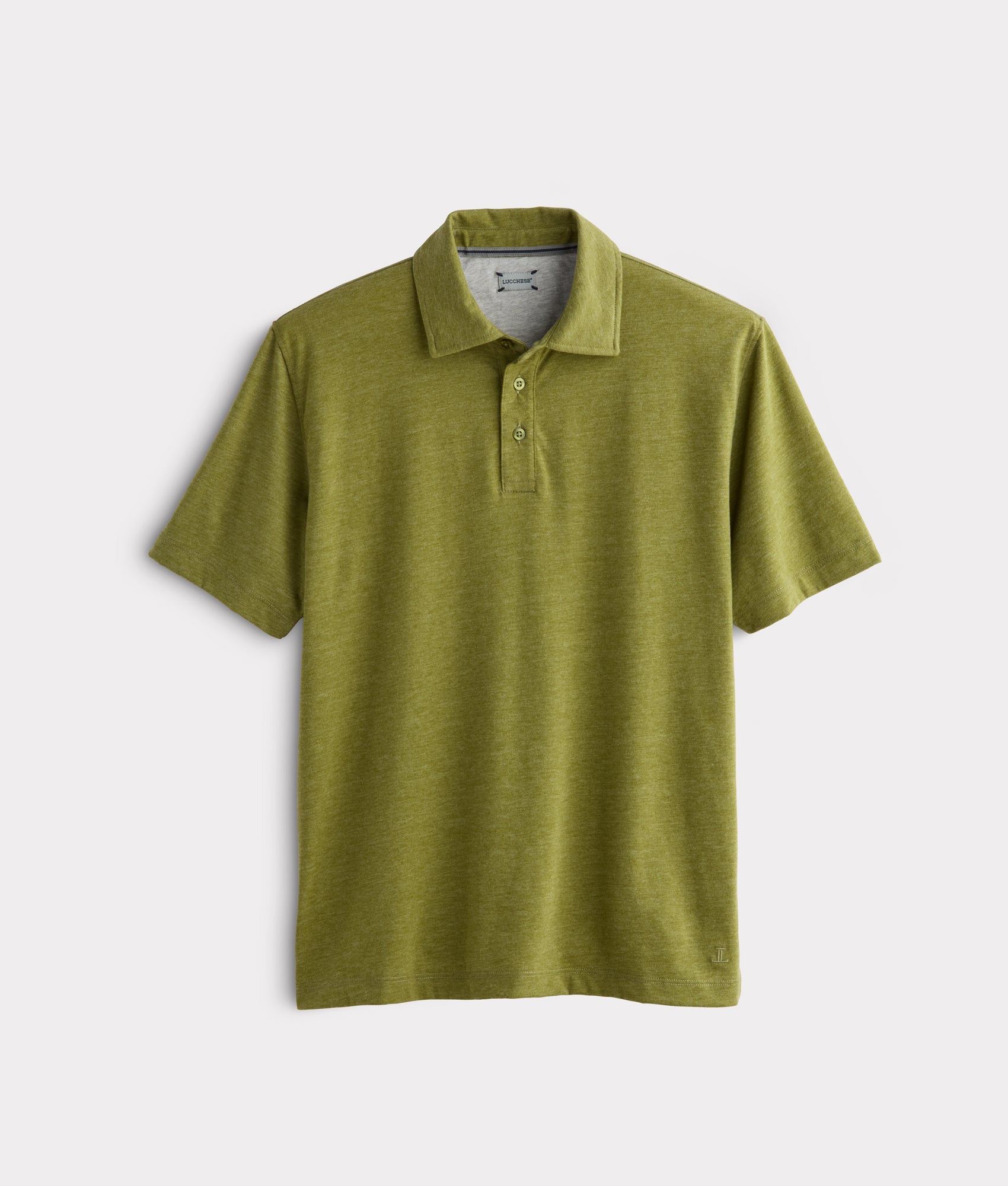 Lucchese Pima Blend Polo :: Olive - Image 9