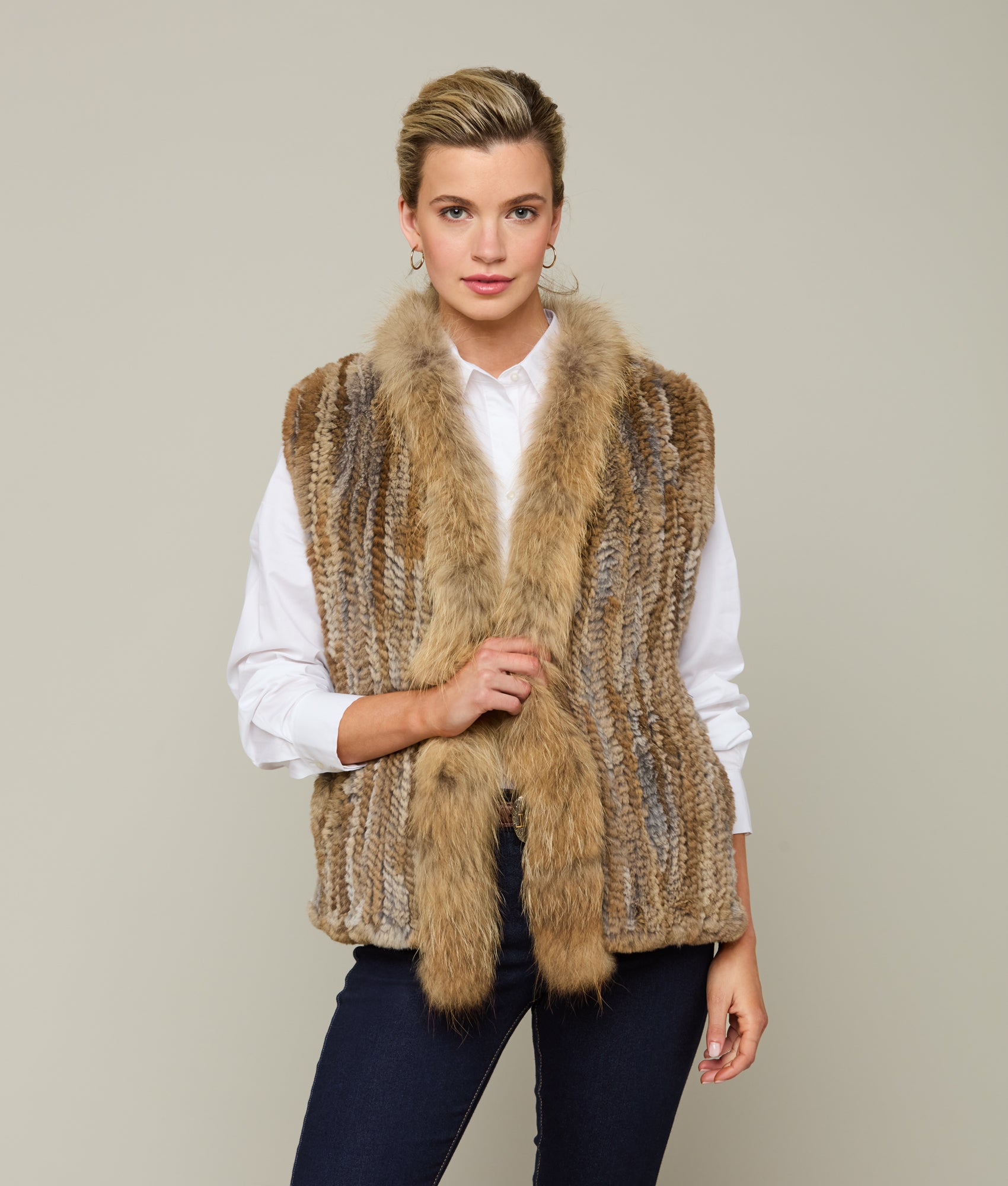 Elysian Fur Vest :: Natural