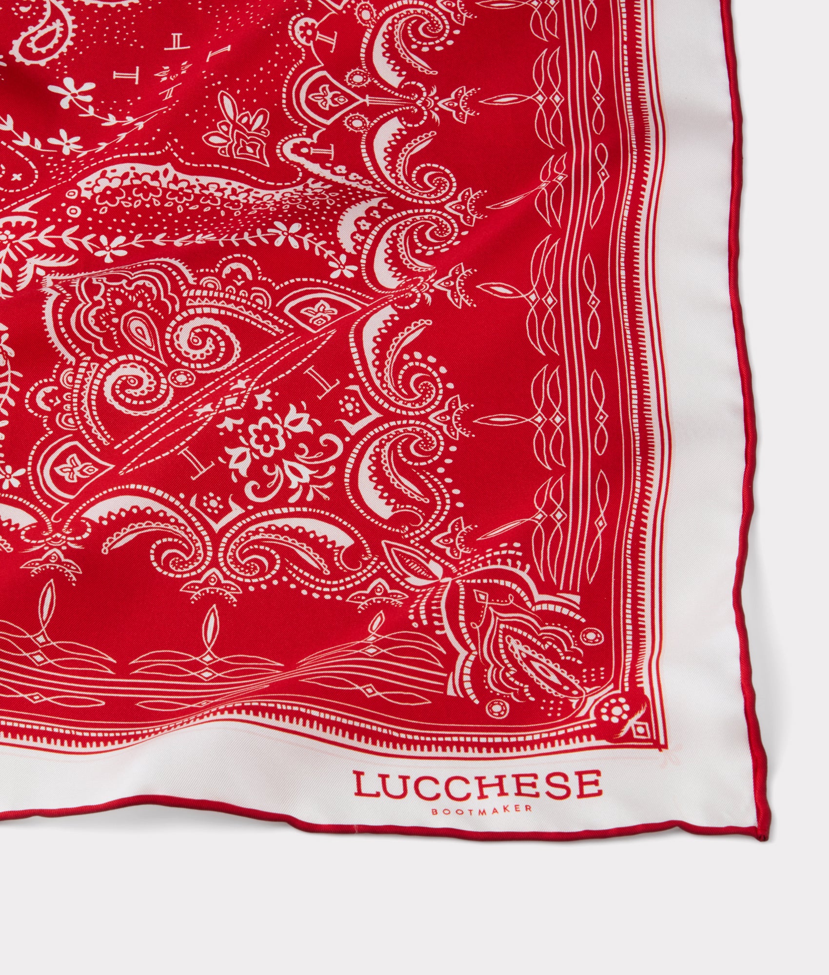 Mirrored L Scarf :: Red - Image 4