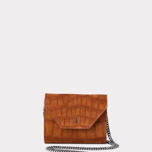 Exotic Short Wallet On A Chain :: Cognac