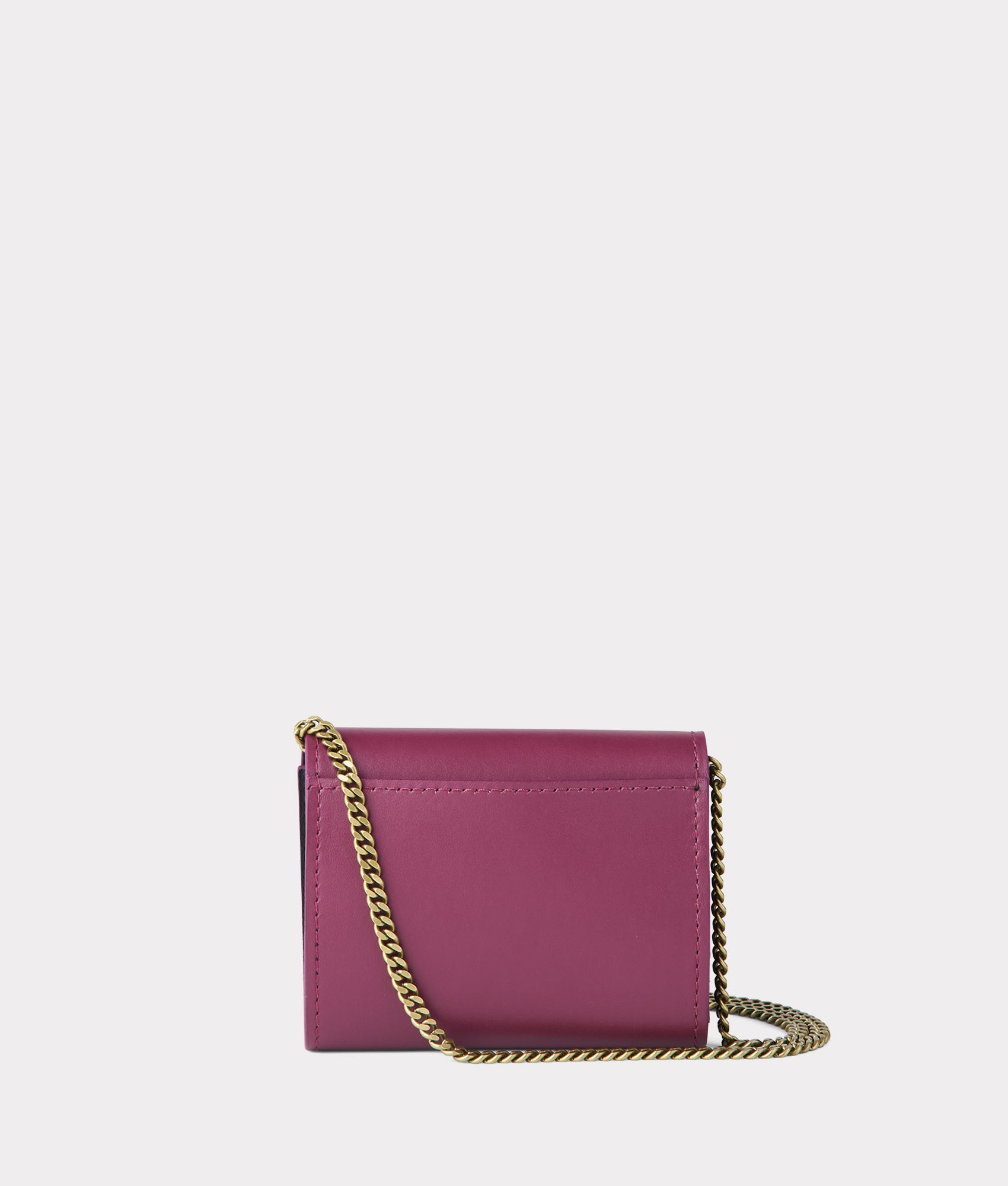Short Wallet On A Chain :: Burgundy - Image 5