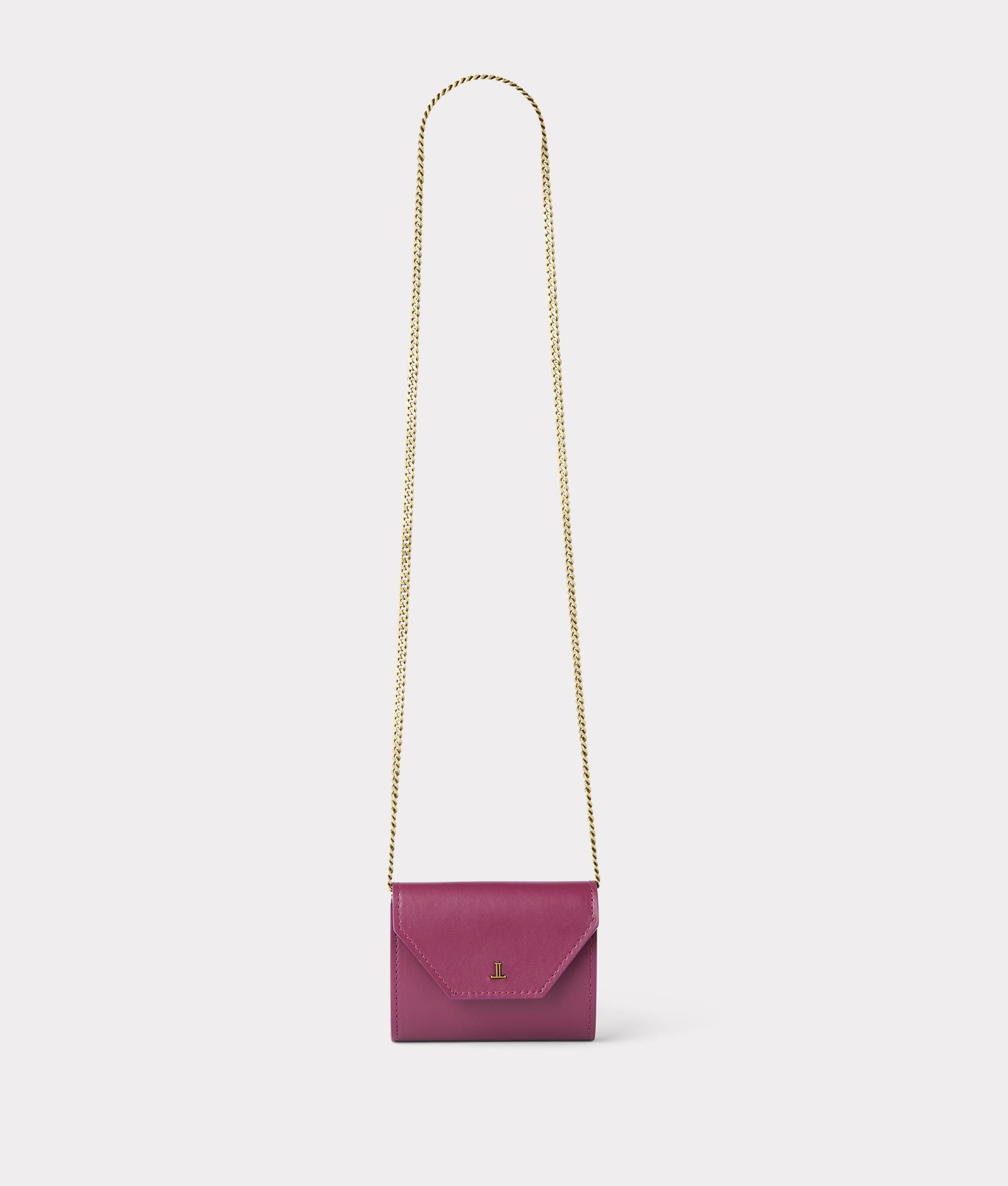 Short Wallet On A Chain :: Burgundy - Image 7