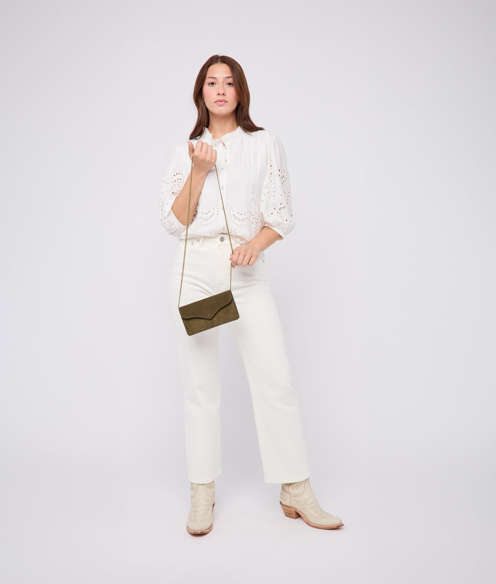 Long Wallet On A Chain :: Olive - Image 2