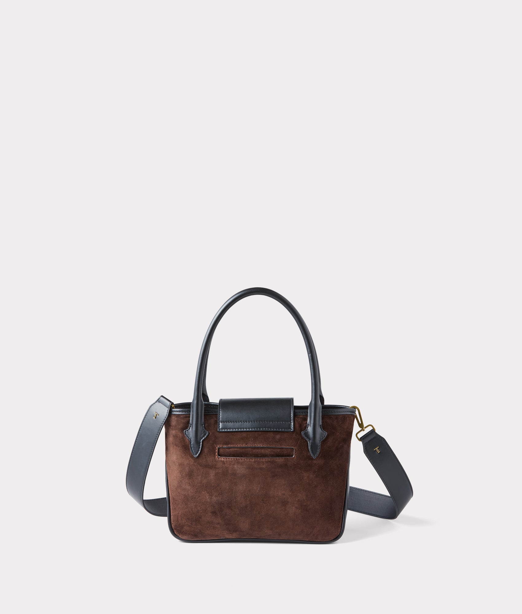 Mini Roma Suede Tote :: Brown - Image 14