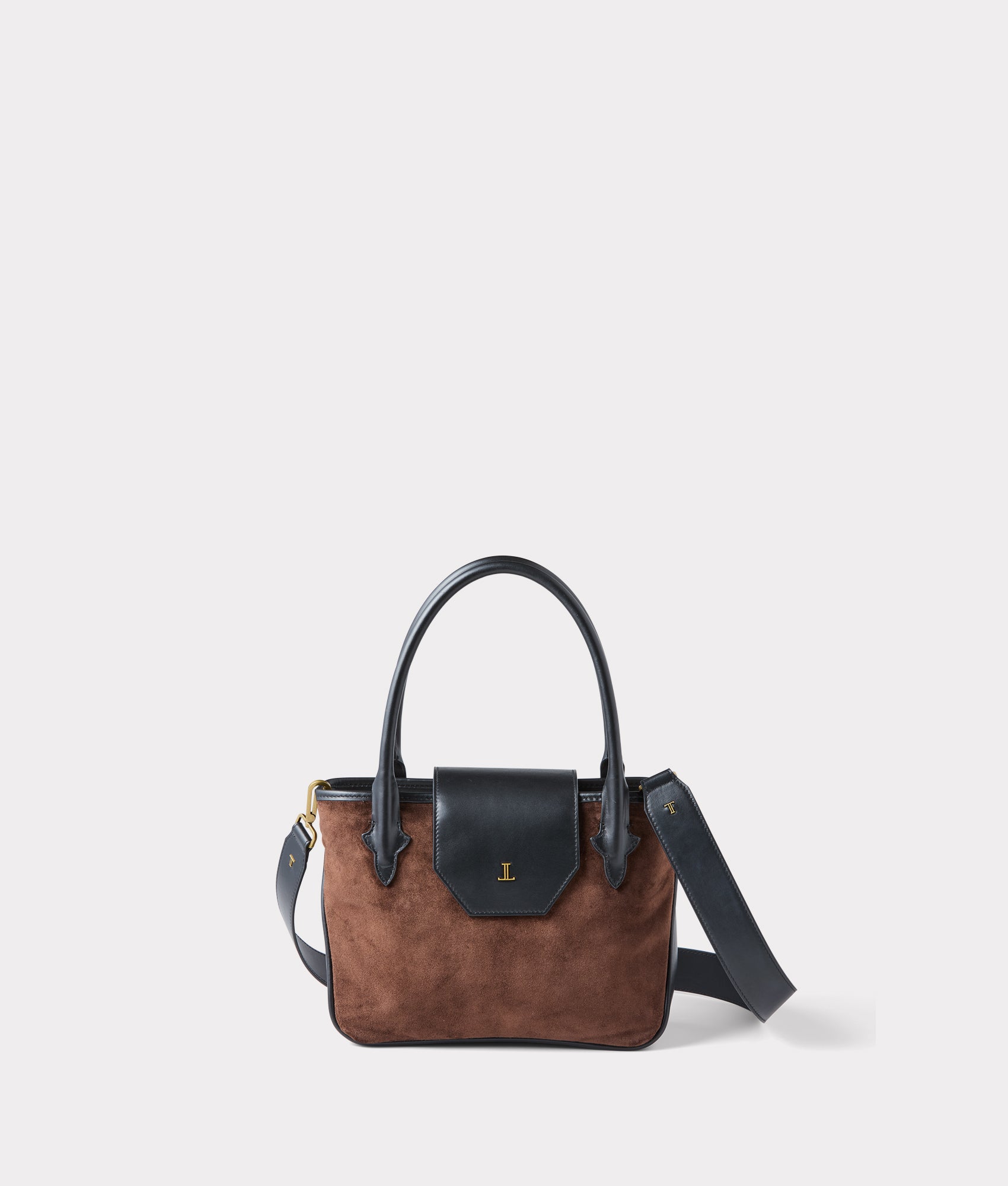 Mini Roma Suede Tote :: Brown - Image 13