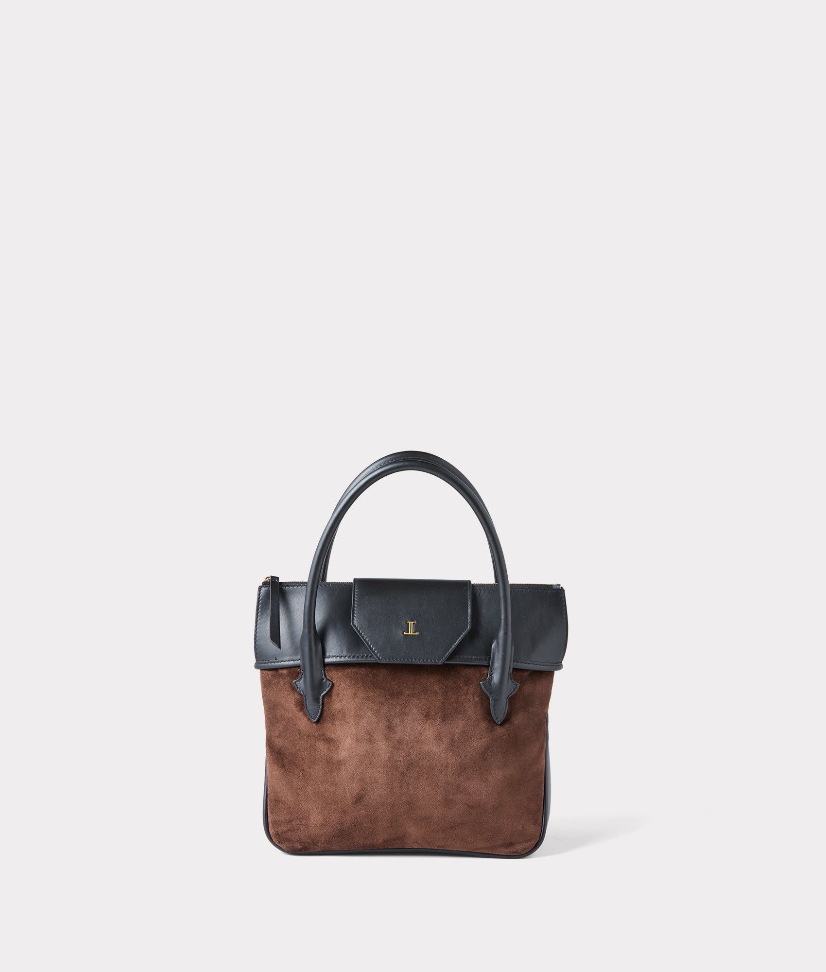 Mini Roma Suede Tote :: Brown - Image 7