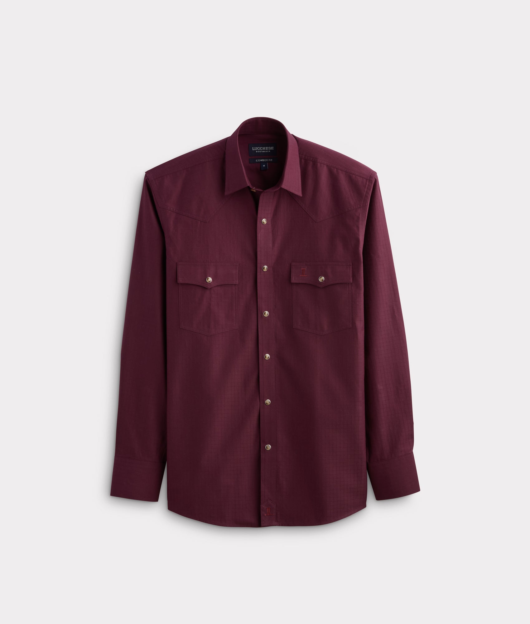 Square Dobby Shirt :: Black Cherry
