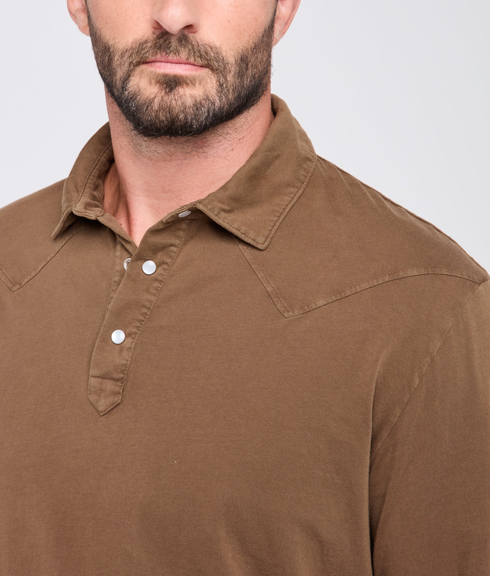 Cody Long Sleeve :: Brown - Image 6