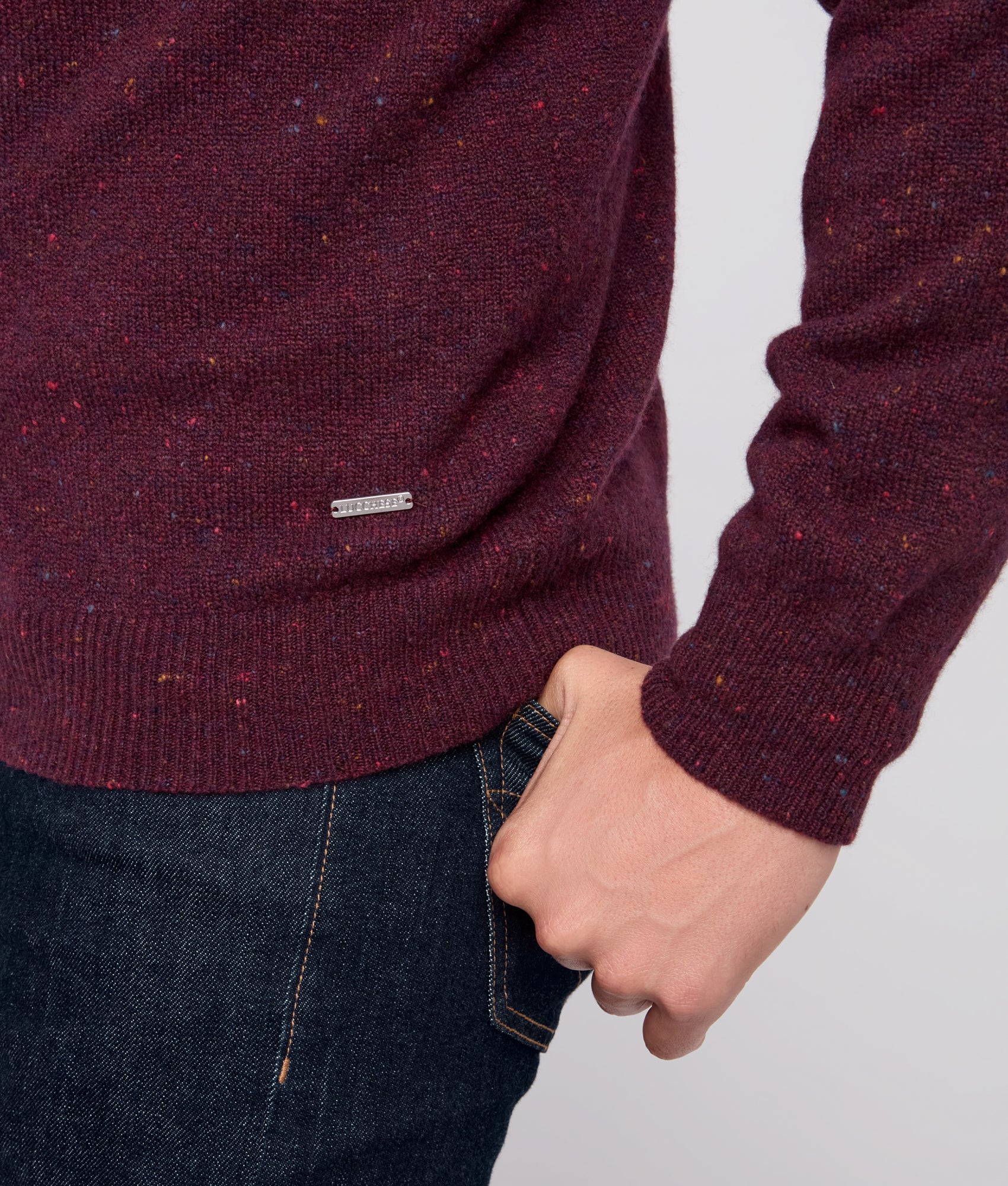 Blake Donegal Sweater :: Black Cherry - Image 5