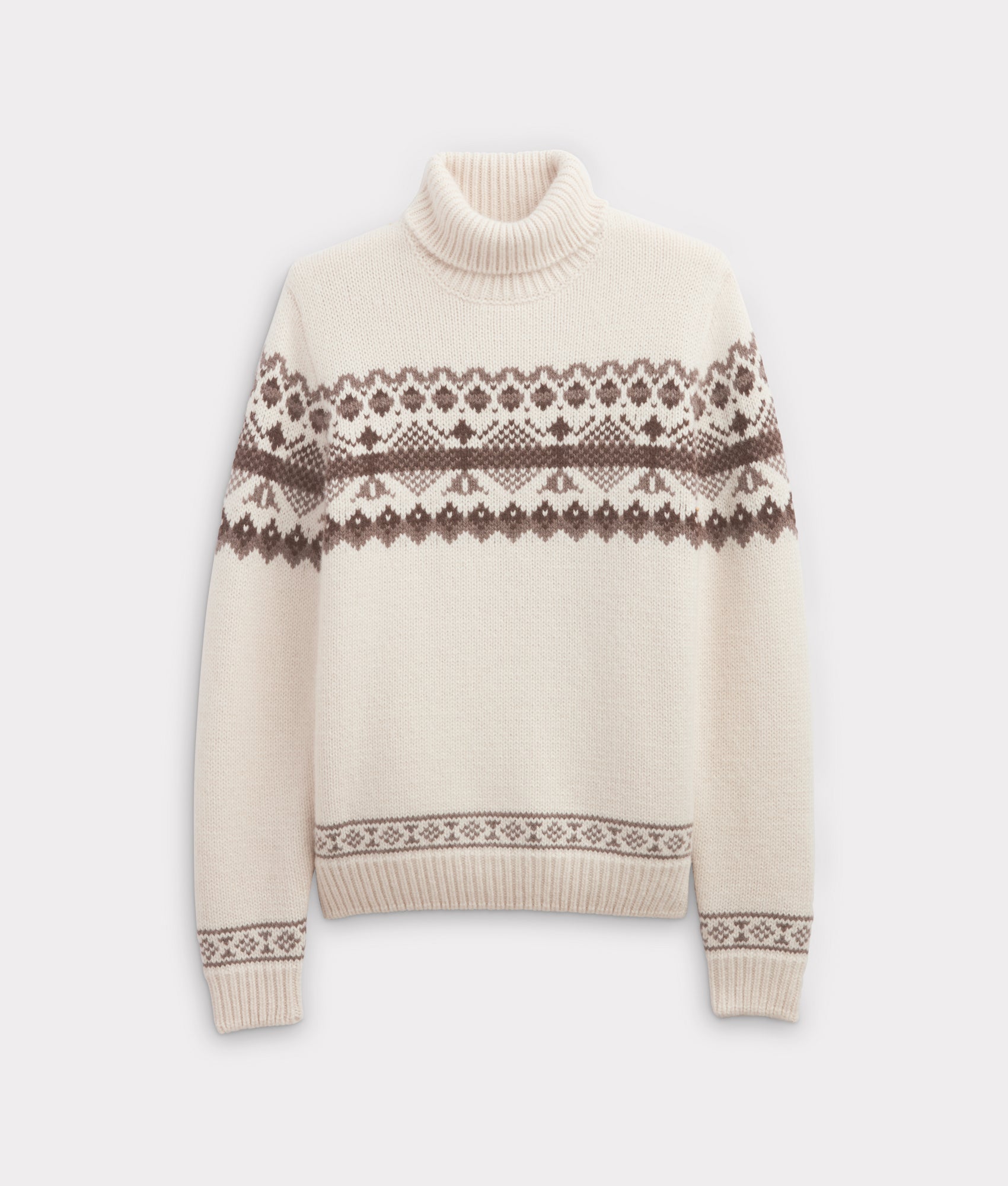 Edwin Turtleneck Sweater :: Cream/Brown