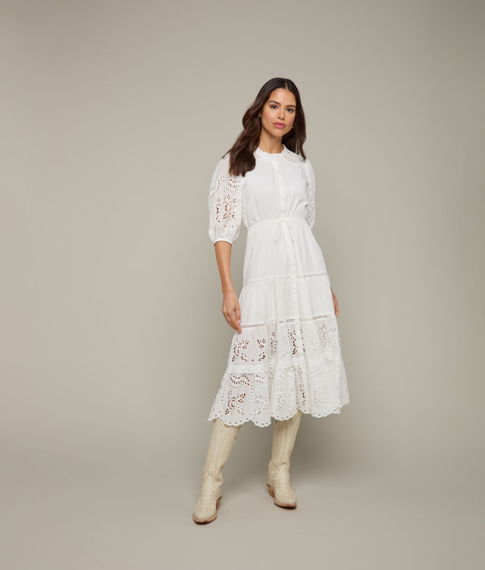 Penelope Dress :: White - Image 2