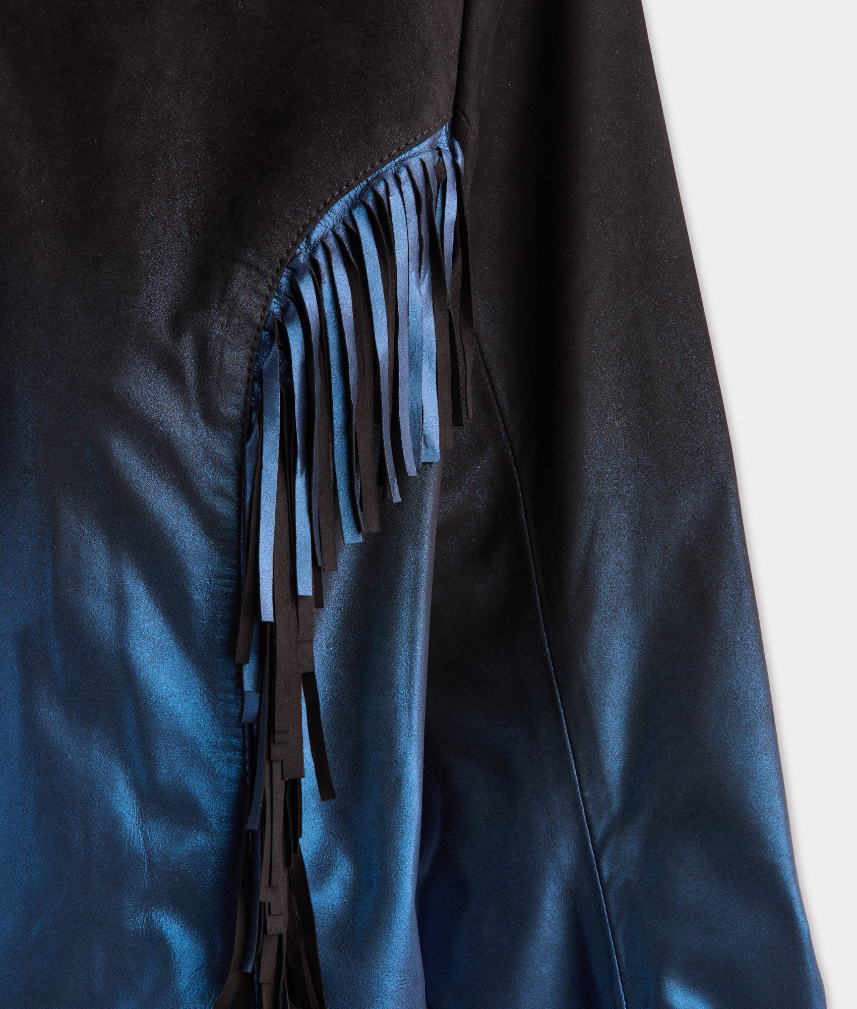 Nightfall Fringe Jacket :: Black/Blue - Image 12