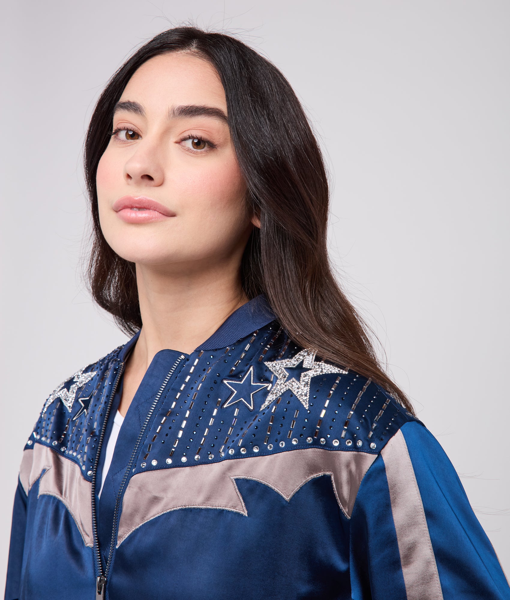Lucchese x Dallas Cowboys Bomber Jacket :: Blue - Image 10