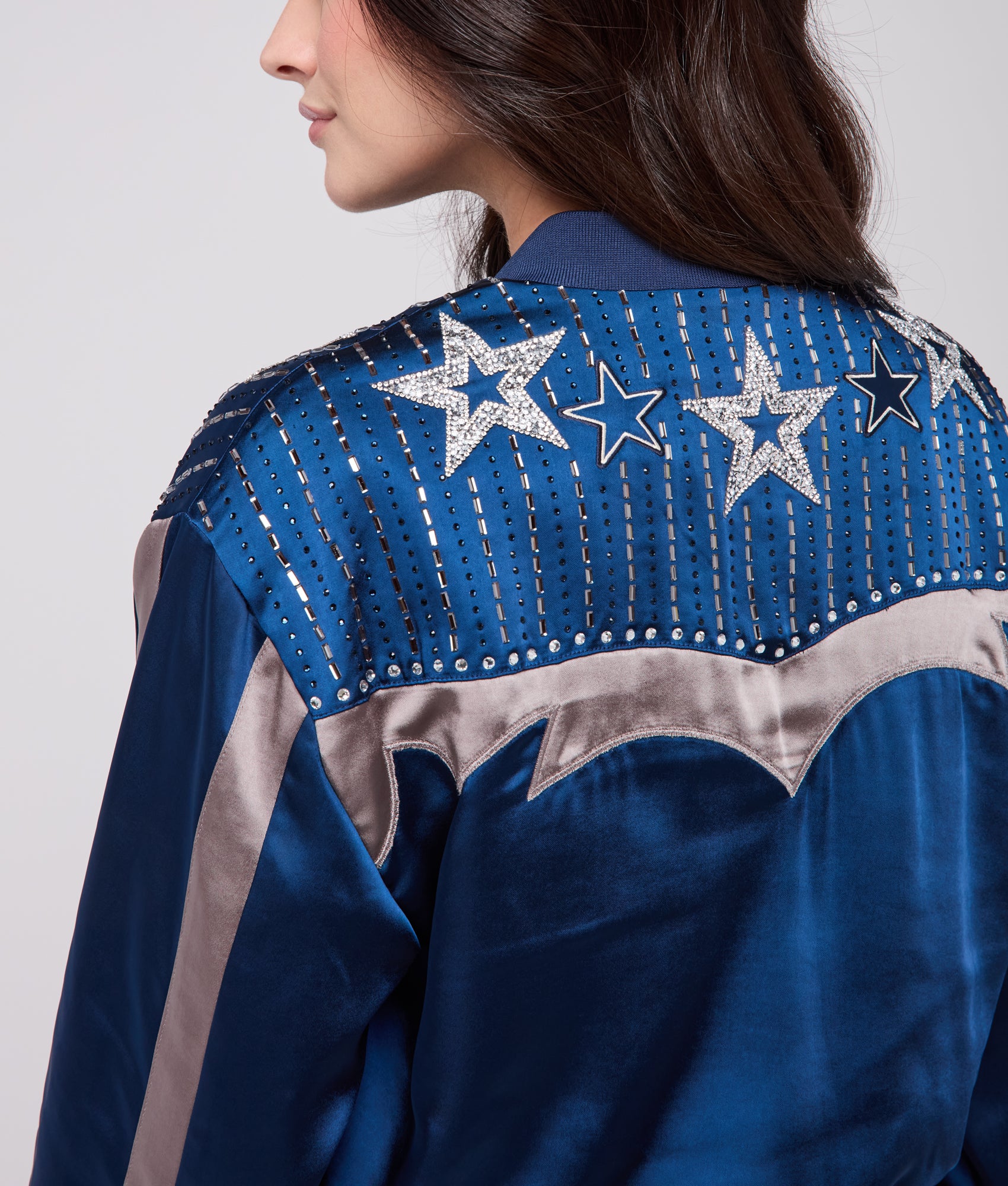 Lucchese x Dallas Cowboys Bomber Jacket :: Blue - Image 15
