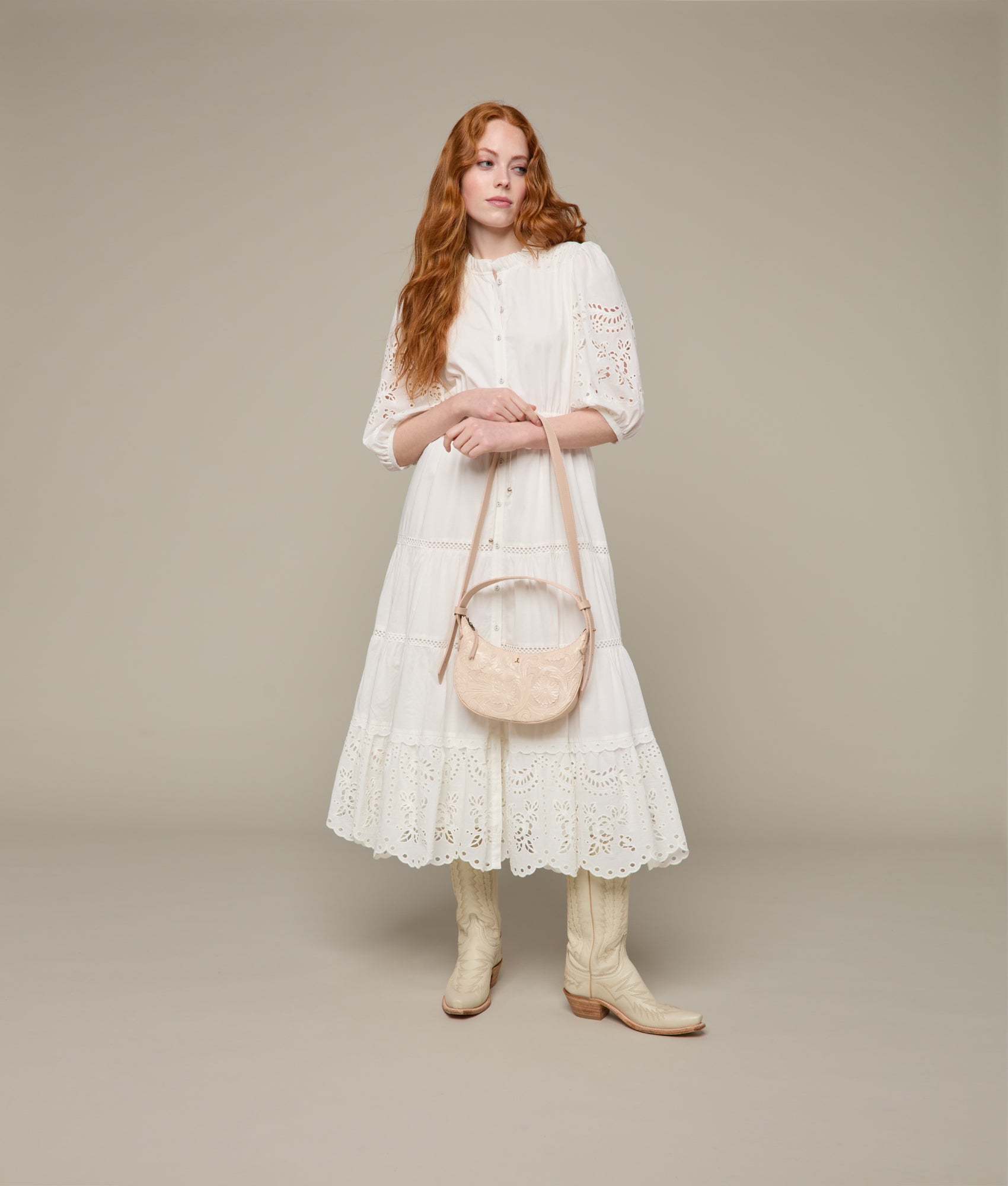 Intagliare Saddle Bag :: Blush - Image 2