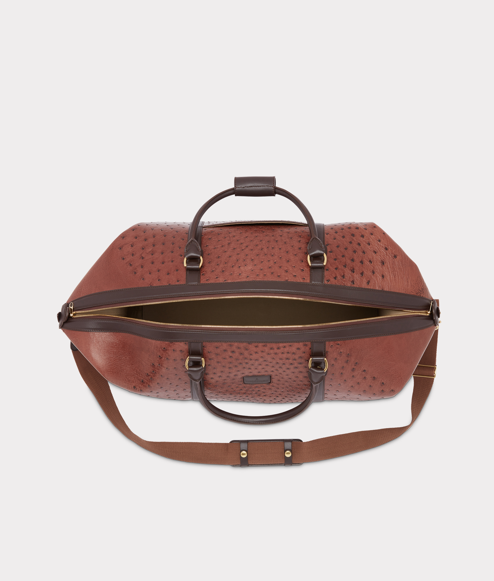 Ostrich Duffle - Large :: Chocolate - Image 9