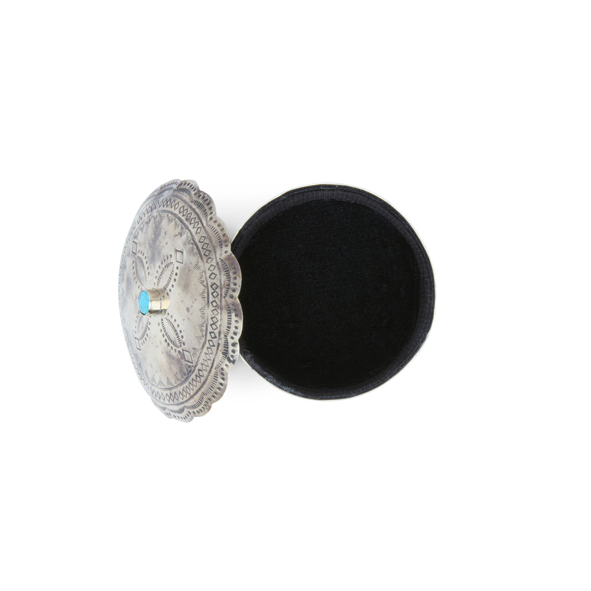 Southwestern Round Box :: Silver - Image 2